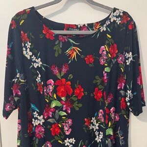Roz & Ali Navy Floral Dress